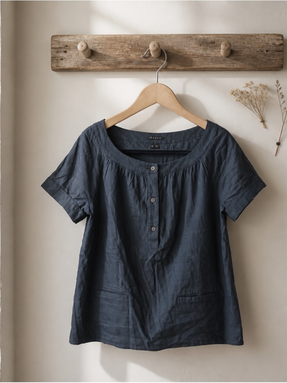 Theory Line blend blouse